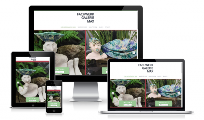 Webdesigner in Willich Referenz Fachwerkgalerie Max