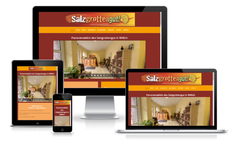 Webdesigner in Willich Referenz Salzgrottengut